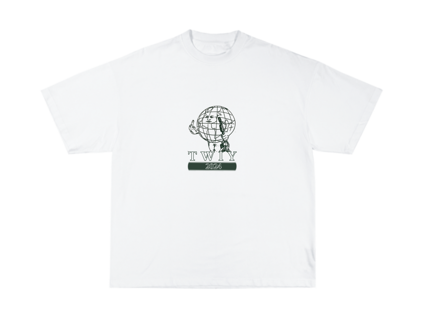 MIDDLE FINGER GLOBE T SHIRT