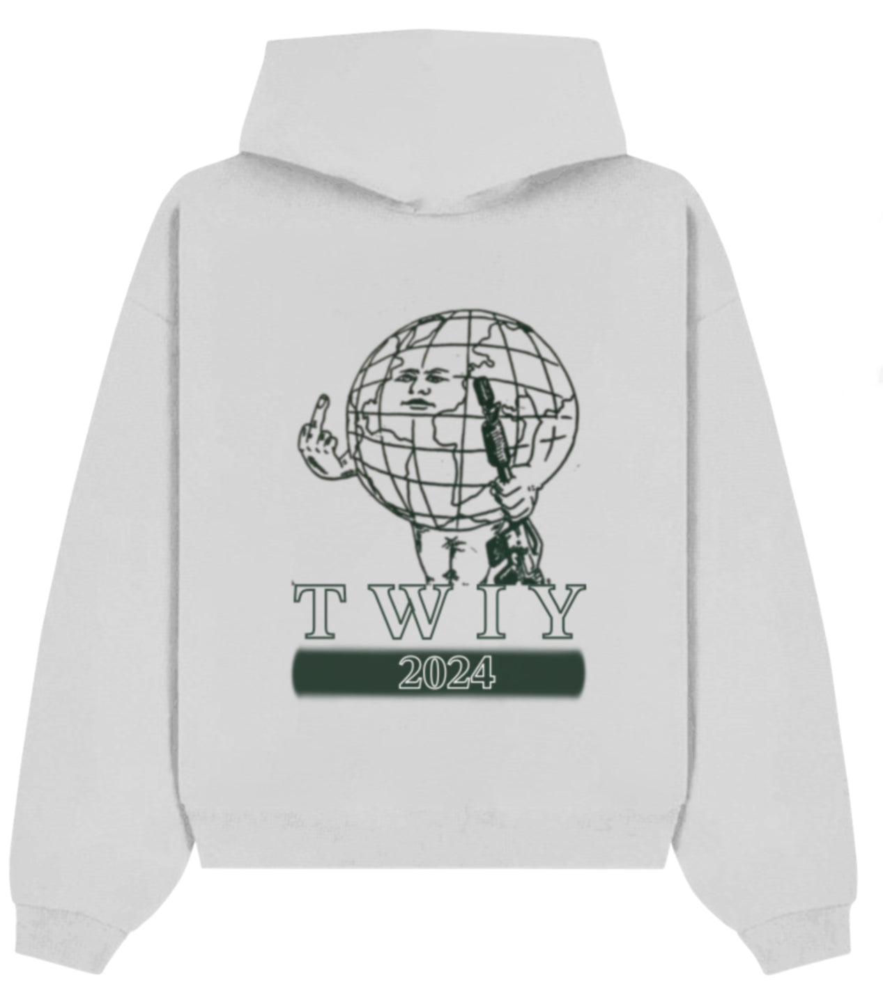 MIDDLE FINGER GLOBE HOODIE